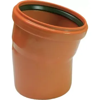 Kanalizační potrubí KGB koleno 400/15° (Odpadní koleno KG)