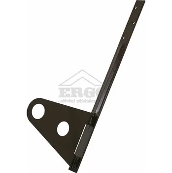 ERGO Dvouděrový držák – rovný pro neprofilovanou krytinu - tmavě hnědá