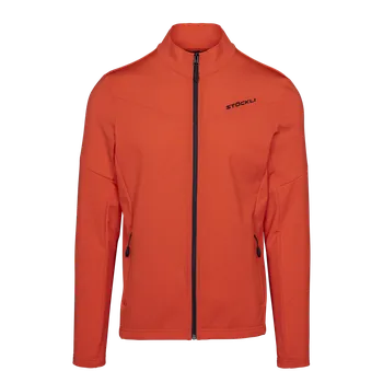 Pánská mikina STÖCKLI Pánská mikina Technostretch, oranžová 2024/25 - 54, XL