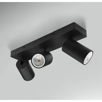 Bodové svítidlo CENTURY ENFASI přisazené svítidlo pro 3XGU10 ČERNÉ - CENTURY CEN ENSN-3GU10