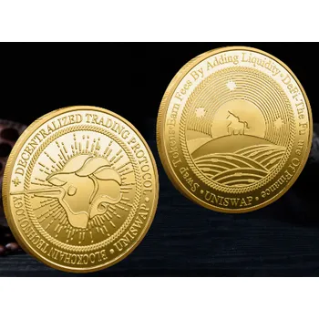 Uniswap mince Barva: Zlatá