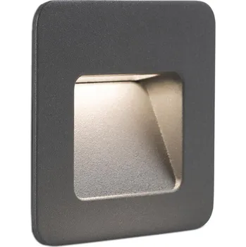 Venkovní osvětlení FARO NASE SQ zapuštěné svítidlo do zdi, tmavě šedá - FARO FARO 70398