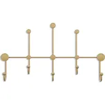 Kovový nástěnný věšák ve zlaté barvě Dama – Kalune Design ID_1673928