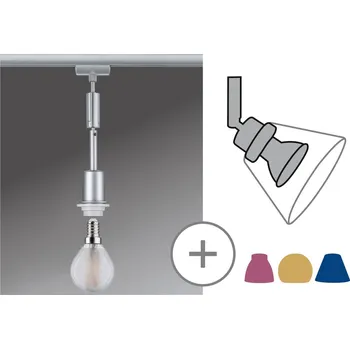 Svítidlo PAULMANN URail DecoSystems závěs matný chrom max. 1x20W E14 bez zdroje světla - PAULMANN P 96969