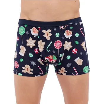 Boxerky Bavlněné vánoční boxerky 007/74 , VELIKOST XL