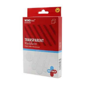 Náplast WUNDmed Náplasti transparentní - průhledná 50 ks Wundmed náplasti 50ks čiré