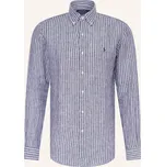 Polo Ralph Lauren Pánská Lněná Košile Custom Fit, tmavě modrá...