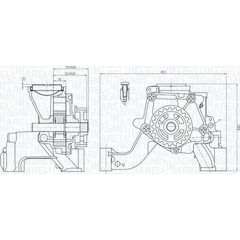 Olejové čerpadlo Olejové čerpadlo MAGNETI MARELLI 351516000081