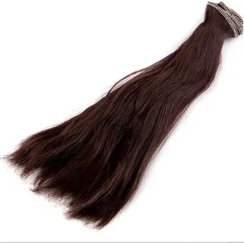 Vlasy pro panenku S 20cm - č. 11 hnědé