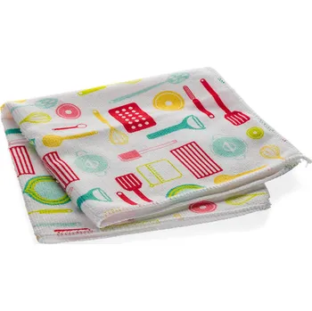 utěrka švédská 40x40cm, mikrovlákno 250g s dekorem