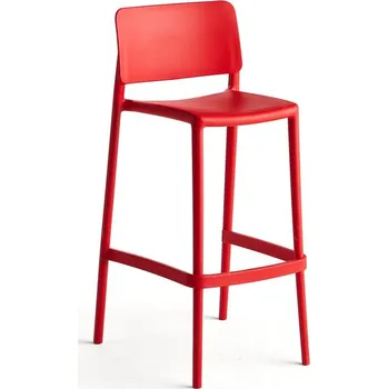 Barová židle Barová židle RIO, výška sedáku 750 mm, červená