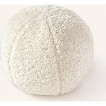 Dekorativní polštářek Westwing Collection Dekorační Polštář Dotty Z&nbsp;Plyše, cremeweiß