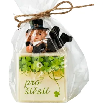 Svíčka Přírodní vonná svíčka palmová - AROMKA - Dárkové balení pro štěstí Vůně: Měsíček Lékařský