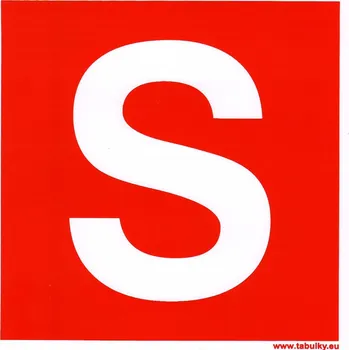 Značení Symbol - suchovod (samolepka 148x148 mm)