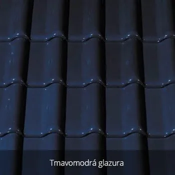 Střešní krytina CREATON Futura Taška základní 1/1 "NOBLESSE" tmavě modrá glazura