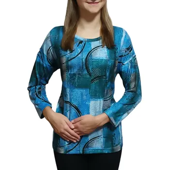 Dámská halenka Halenka Kepa style modrá styl netopýr velikosti Kepa: XXXL