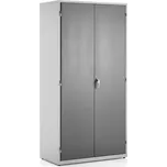 Dílenská skříň EXTRACT, 3 výsuvné perforované panely, 2000x1020x540 mm, šedá