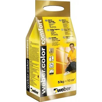 Spárovací hmota WEBER webercolor comfort cement - šedá 5kg - pytel