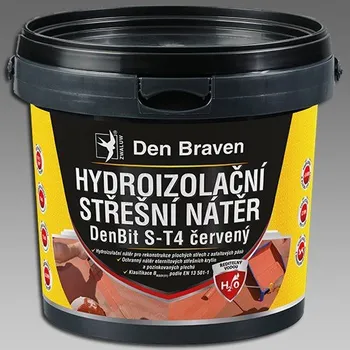 tekutá izolace DEN BRAVEN Střešní hydroizolační nátěr DenBit S-T4 šedý 5kg