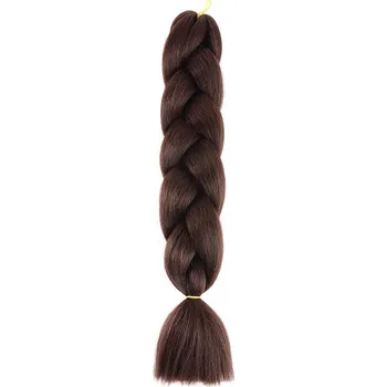 Kanekalon - barevné copy - tmavě hnedé - A4