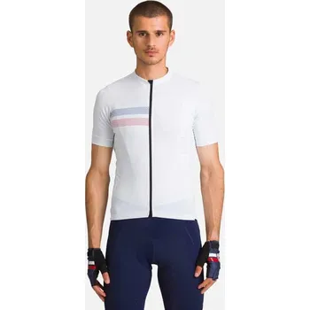 cyklistický dres Rossignol RDB TEE pánský bílý cyklistický dres -2XL