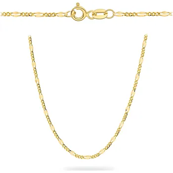 Hodinky Řetěz Bonore Délka 50 cm- Šířka 1 mm - Zlato 585 - Typ Figaro- Gucci 147597