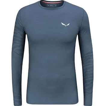 Pánské termo spodní prádlo Salewa Cristallo Warm AMR L/S Tee M dark denim - S