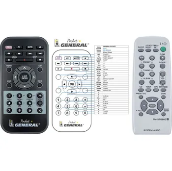General SONY RM-SRG660 - náhradní dálkový ovladač