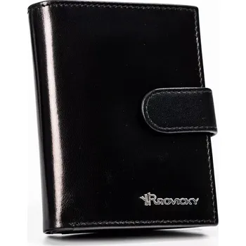 Peněženka Pánská kožená peněženka černá RV-8191L-AAX, VELIKOST UNI