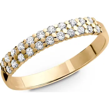 Prsten Prsten ze žlutého zlata s přírodními diamanty 516.90 Velikost: 52