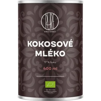 BrainMax Pure Kokosové mléko 17% tuku BIO, 400 ml