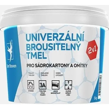 Tmel DEN BRAVEN Univerzální brousitelný tmel 5kg