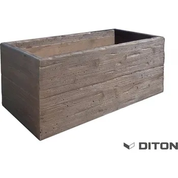 Květináč DITON LINIE DŘEVA Květináč II. DUB tmavý 96/48/40cm