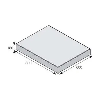 Dlažba BEST GIGANTICKÁ Přírodní 60/80cm velkoplošná dlažba METROPOL tl. 160mm