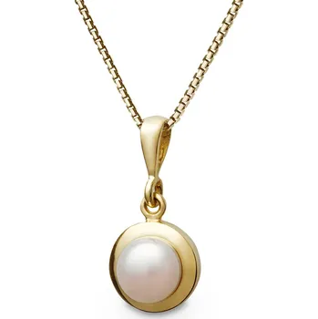 Přívěsek Přívěšek ze žlutého zlata s bílou perlou 347