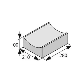Stavebniny BEST ŽLAB II rozměr 100/210mm délka 280mm karamelová STANDARD