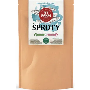 Pamlsek pro psa Pet Farm Family Pet Farm Sušený šprot, 50 g