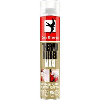 Montážní pěna DEN BRAVEN Thermo Kleber - pistolová lepící pěna MAXI 870ml