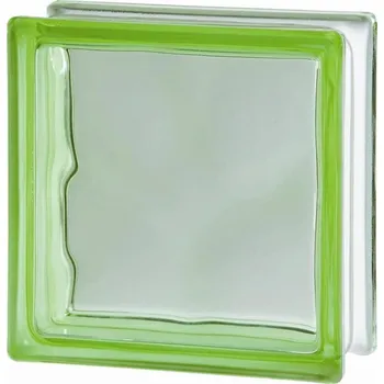 Luxfera LUXFERY - Luxfera 1919-8WGN1S Wave Sahara 1S Green, s vlnkou, jednostr. pískovaná zelená