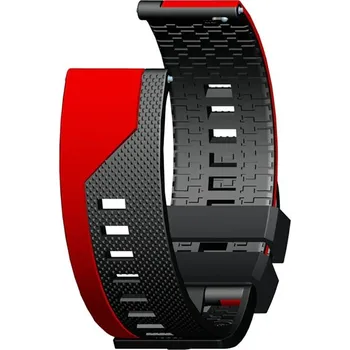 Řemínek na hodinky Luxusní silikonový pásek na hodinky - dvoubarevný ČERVENO-ČERNÁ