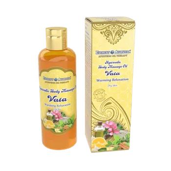 Tělový olej VATA tělový OLEJ Uvolnění & relaxace - Zahřívací olej pro suchou pokožku (ayurvédské tělové oleje)