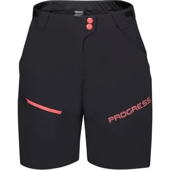 Dámské kraťasy PROGRESS GENIA BIKE SHORTS dámské cyklistické šortky lehké prodyšné MTB černá L