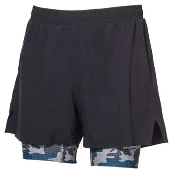 Pánské kraťasy ARRANT pánské běžecké šortky 2v1 černá S