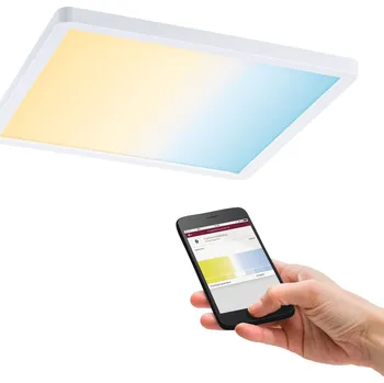 Koupelnové svítidlo PAULMANN Smart Home Zigbee LED vestavné svítidlo Areo VariFit IP44 hranaté 230x230mm 16W bílá měnitelná bílá - PAULMANN P 93048