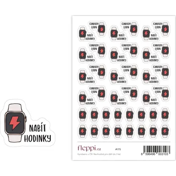 samolepka Fleppi Samolepky Nabít hodinky