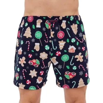 Trenýrky Pánské vánoční trenýrky 001/167 černé , VELIKOST XL