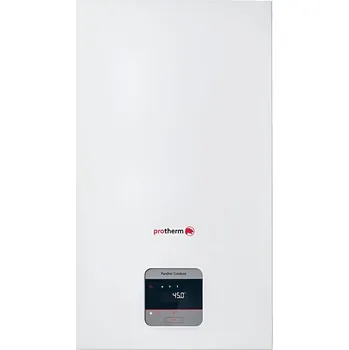 Kotel Sestava systémového kondenzačního kotle Protherm Panther Condens FlameFit 15 KKO-CS/1, 2,7 - 16,4 kW, se zásobníkem VEQ 75/2 B