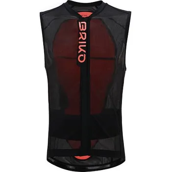Chránič páteře Briko ARMOR VEST JUNIOR-BLACK ORANGE FLUO chránič zad páteřák-M
