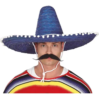 Karnevalový doplněk Guirca Sombrero 60 cm Barva: Modrá