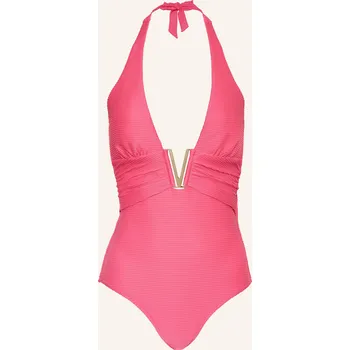 Dámské plavky Heidi Klein Dámské Neckholder Plavky Tulum, růžová, 40